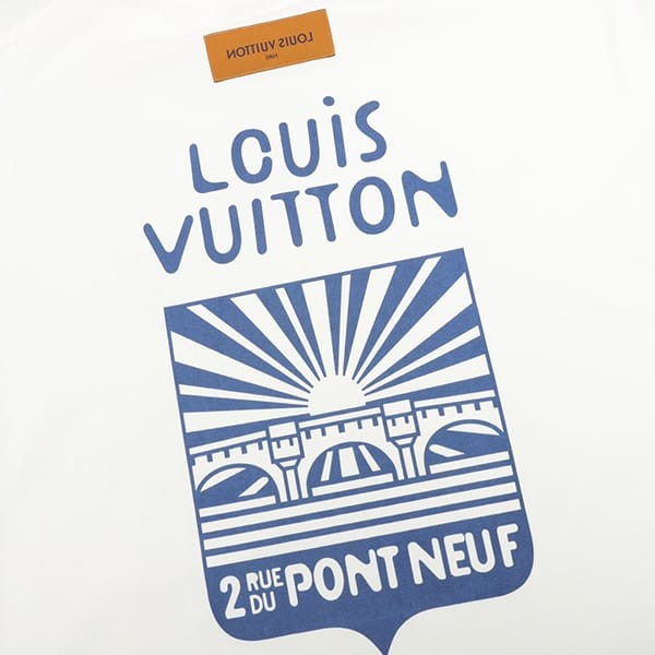 大人気！ルイヴィトン 偽物 コットンショートスリーブ クルーネック Tシャツ vui07879